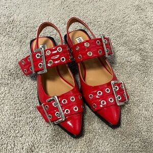 Steve Madden Graya Red Patent Flats